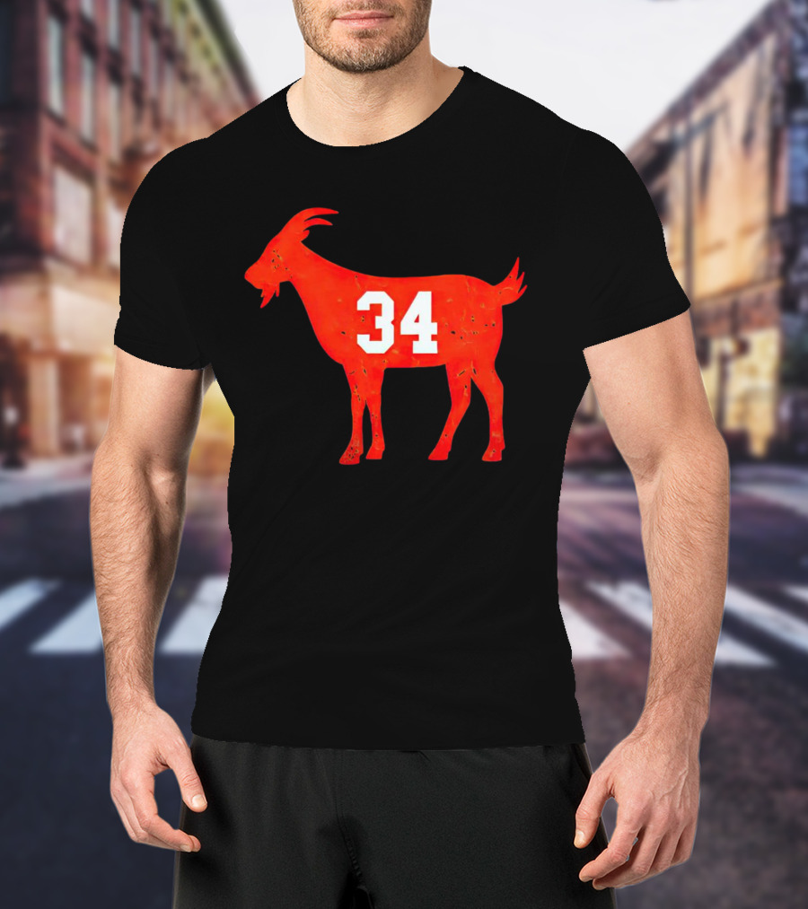 Walter Payton 34 Chicago Bears GOAT T-Shirt
