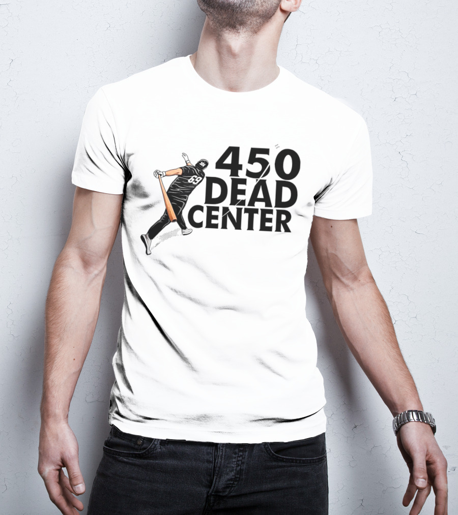 450 Dead Center Baseball Player Swinging T-Shirt