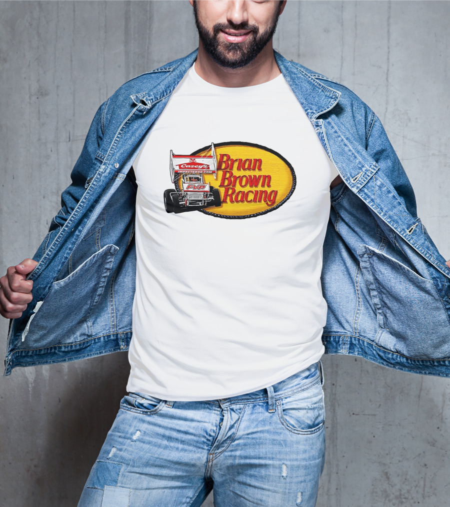 Brian Brown Racing Casey's FVP Sprint Car Racing T-Shirt