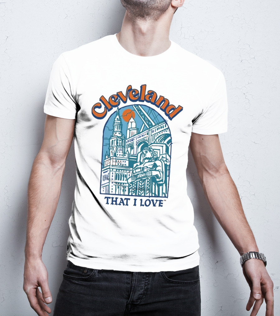 Cleveland That I Love Skyline Architecture T-Shirt