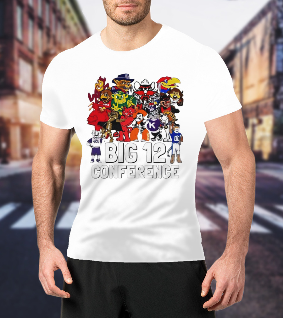 Big 12 Conference Football Mascots Collection T-Shirt