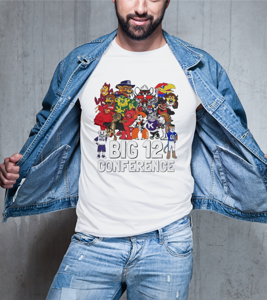 Big 12 Conference Football Mascots Collection T-Shirt