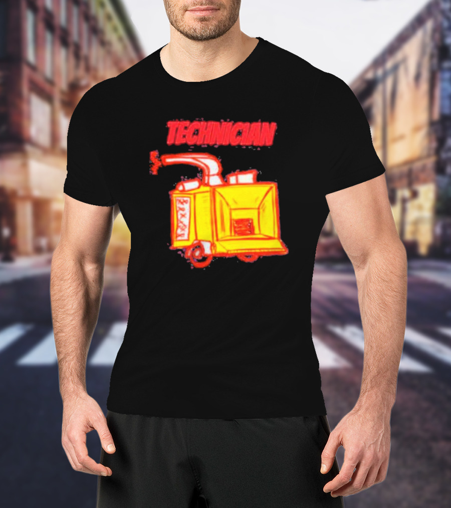 Salty Cracker Technician Vintage Machine T-Shirt