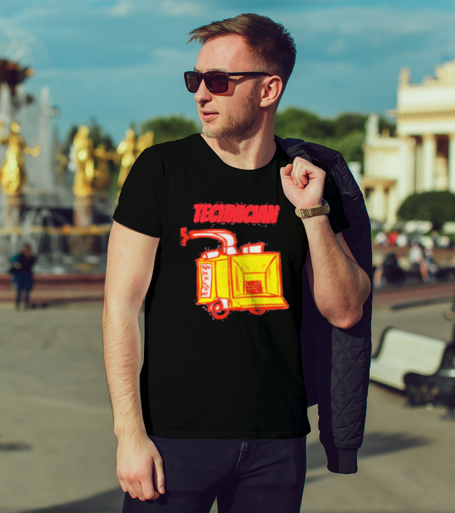Salty Cracker Technician Vintage Machine T-Shirt