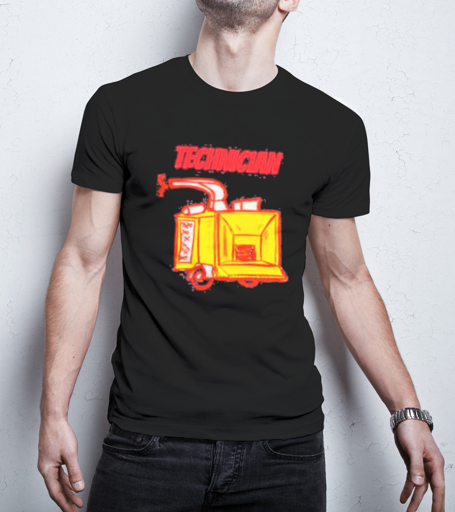 Salty Cracker Technician Vintage Machine T-Shirt