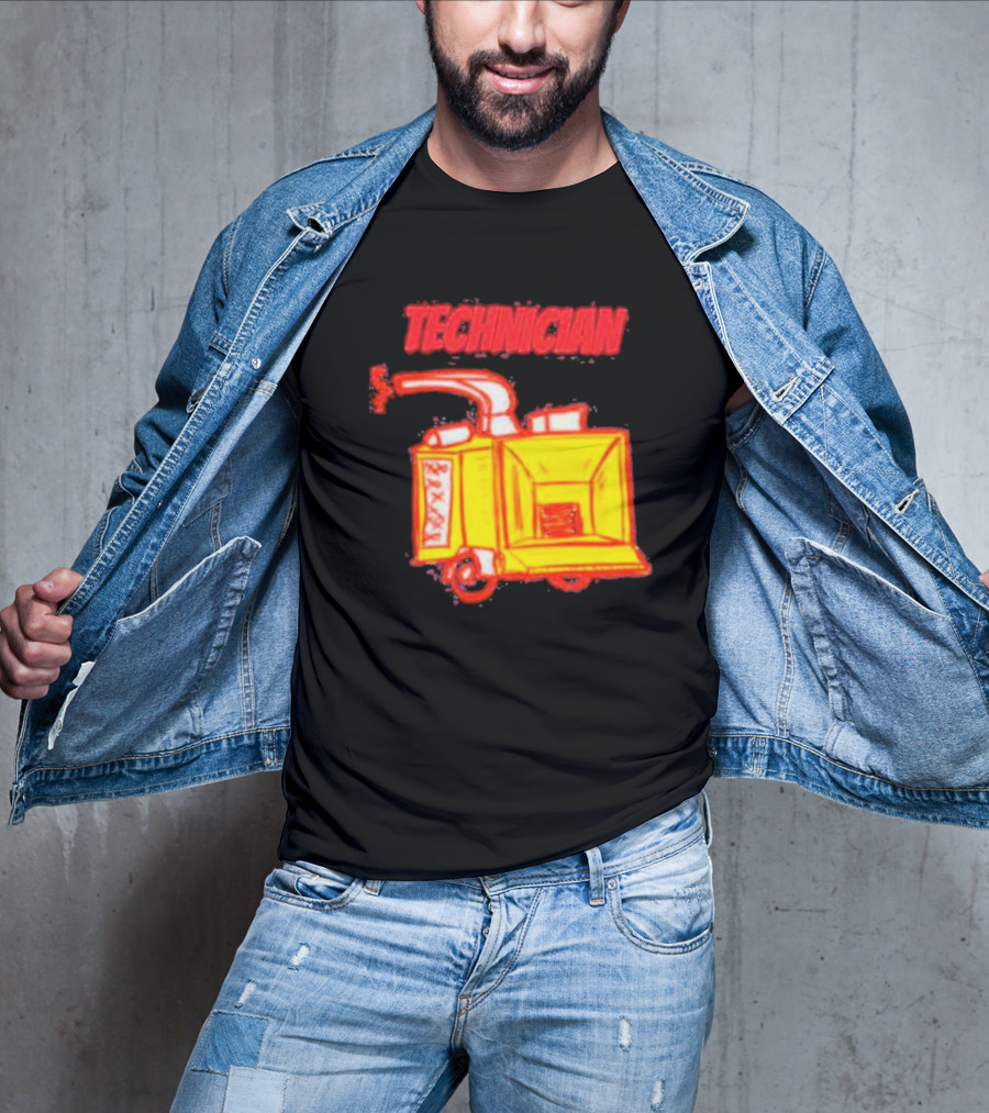 Salty Cracker Technician Vintage Machine T-Shirt