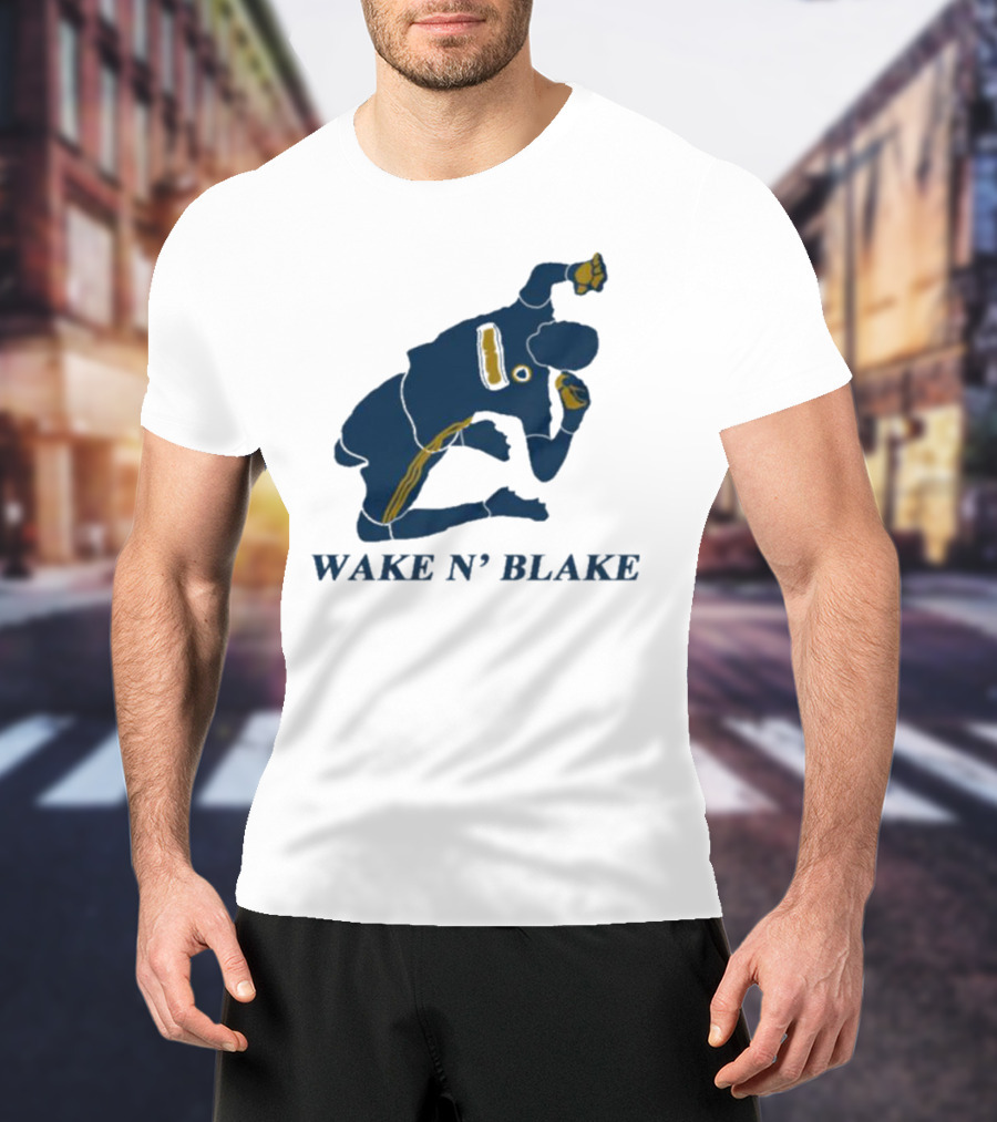 WAKE N' BLAKE Sports Jogging Exercise T-Shirt