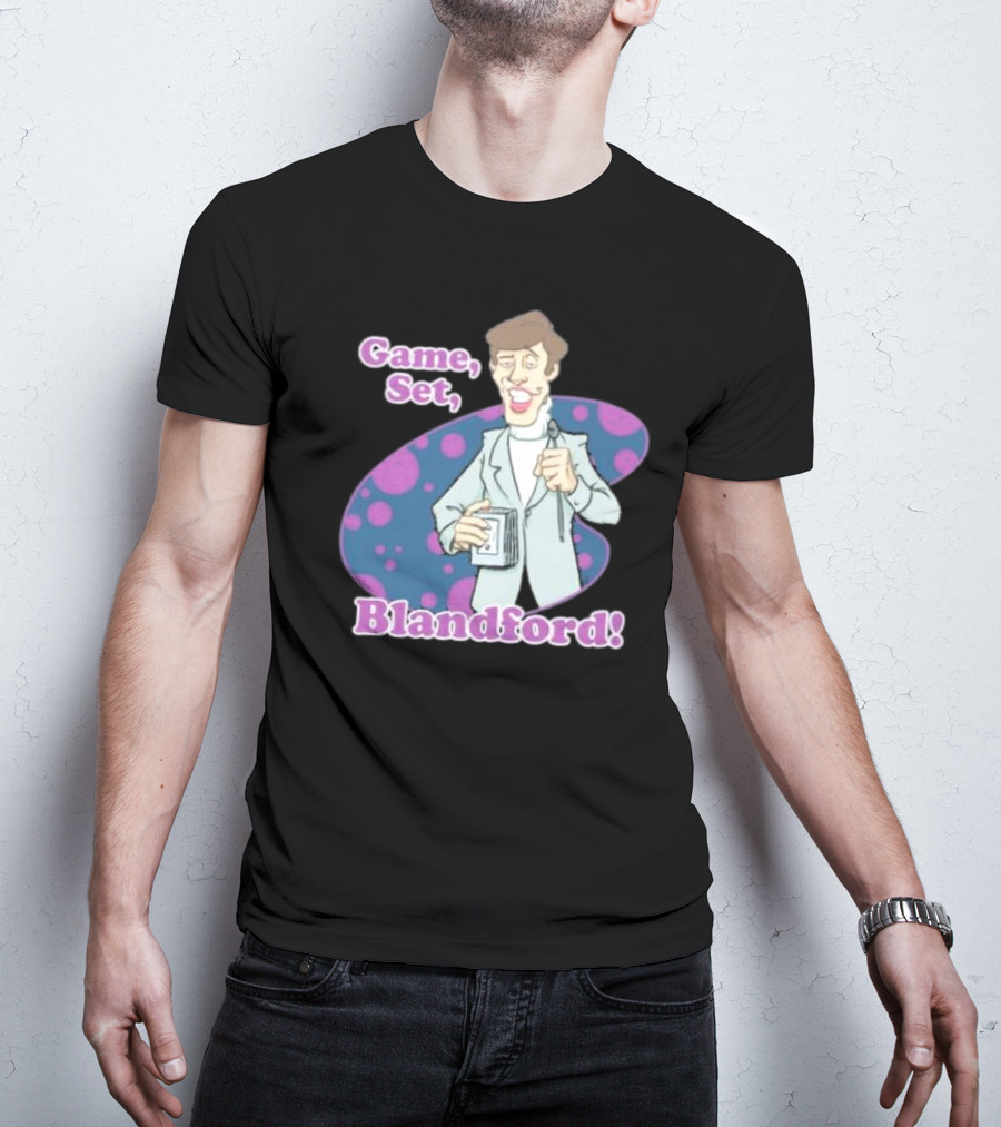 Game Set Blandford Comedy Microphone T-Shirt