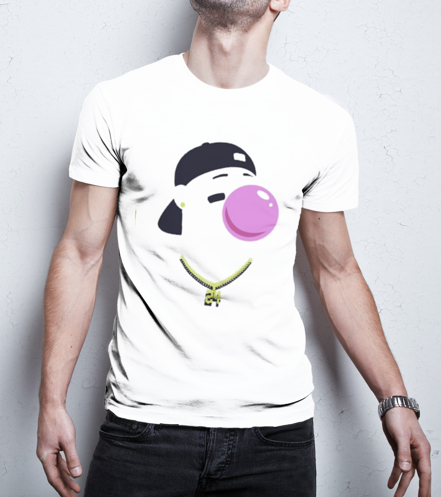 Griffey Clown Iconic Bubblegum Necklace 24 Player T-Shirt