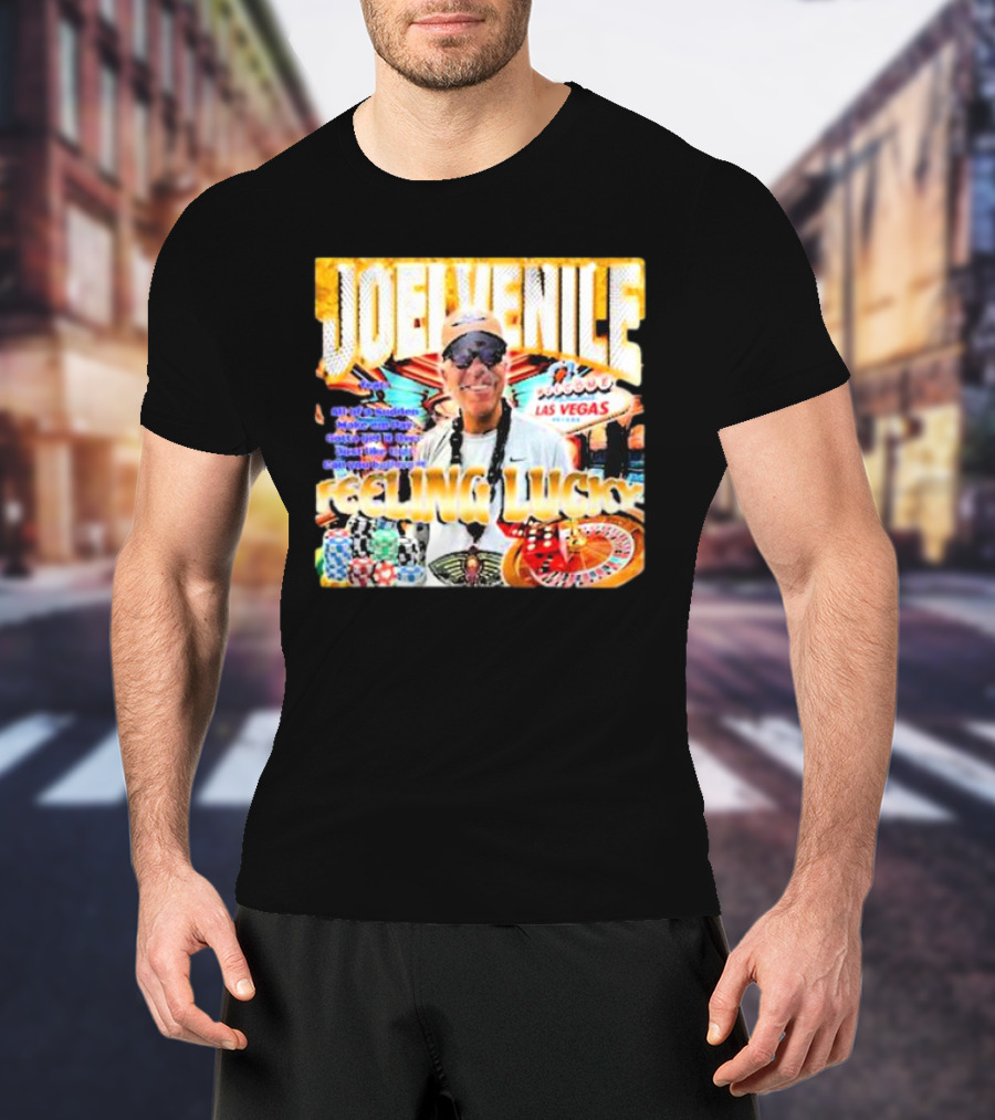 JOELVENILE FEELING LUCKY LAS VEGAS CASINO ROULETTE T-Shirt