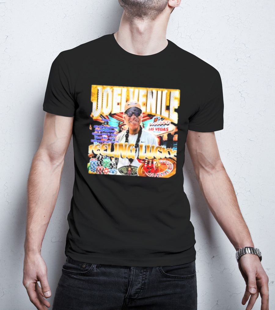 JOELVENILE FEELING LUCKY LAS VEGAS CASINO ROULETTE T-Shirt