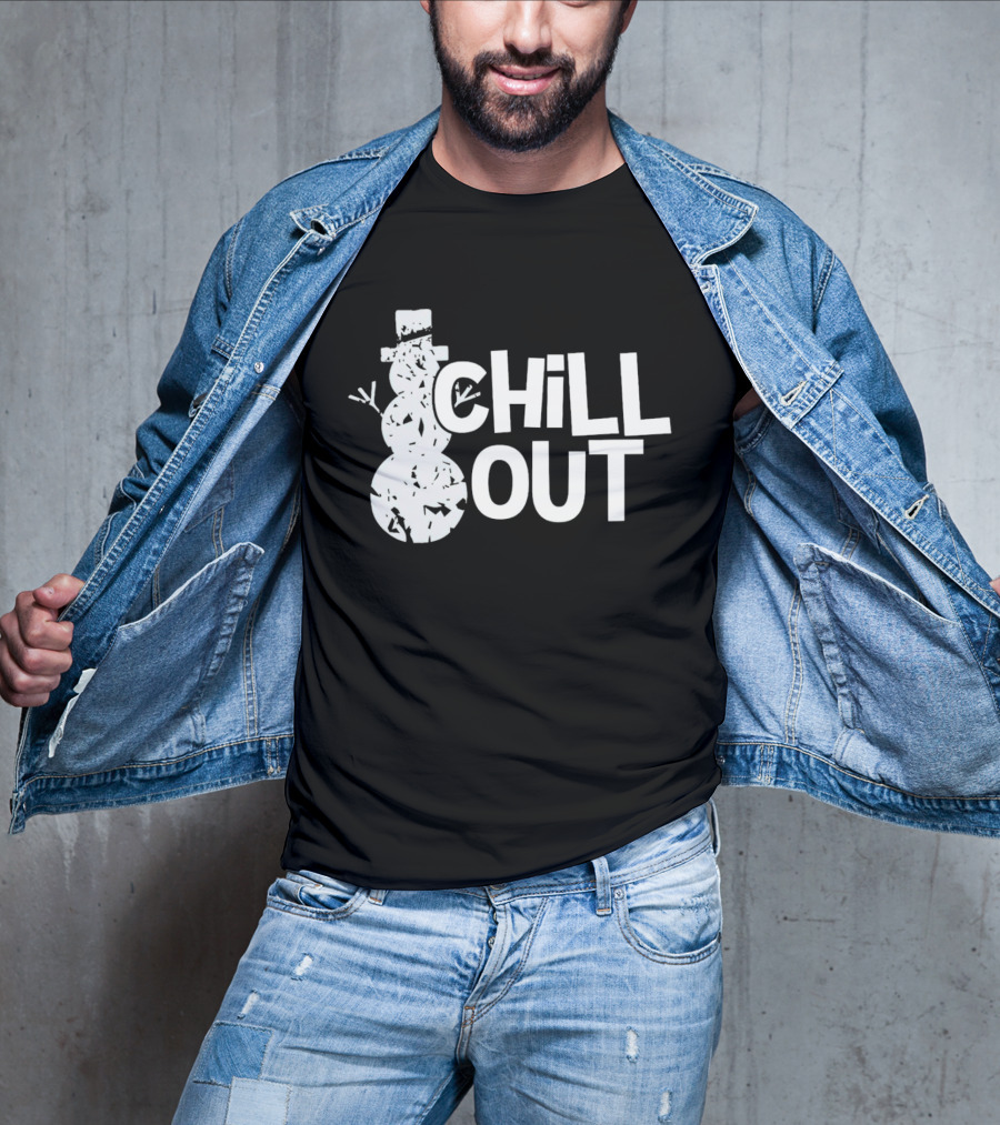 Chill Out Snowman Christmas T-Shirt