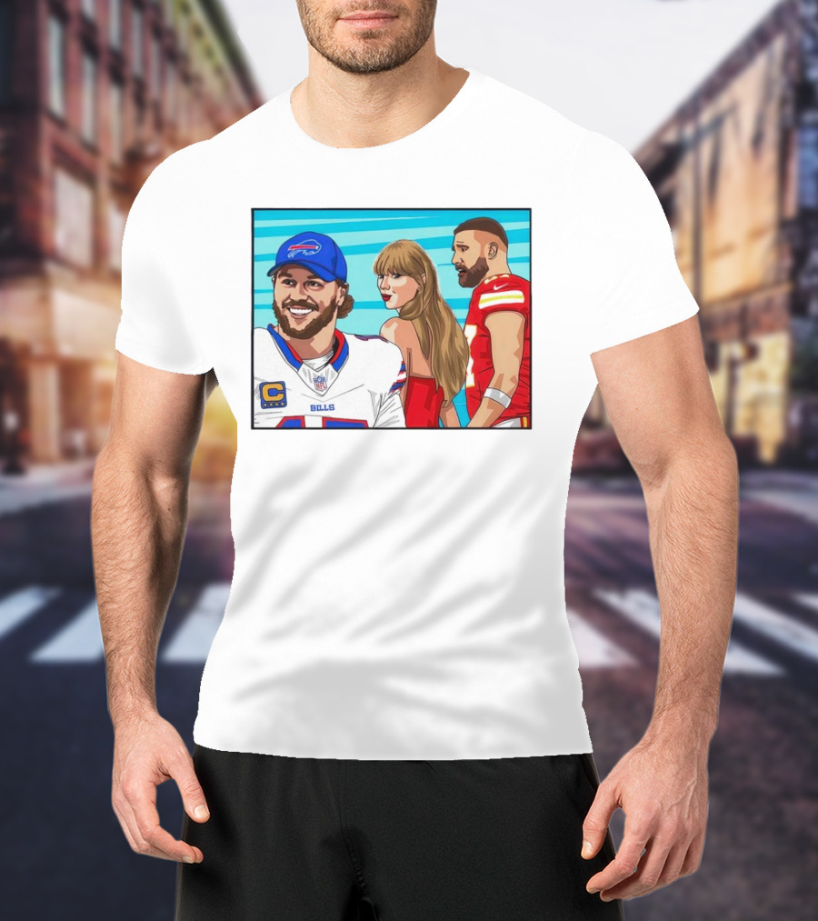 Buffalo Bills Vs. Kansas City Chiefs Distracted Girlfriend Meme T-Shirt