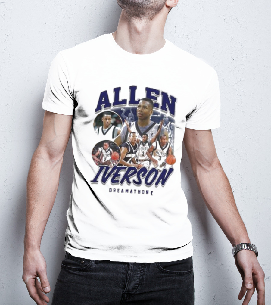 Allen Iverson Georgetown Hoyas Collage T-Shirt