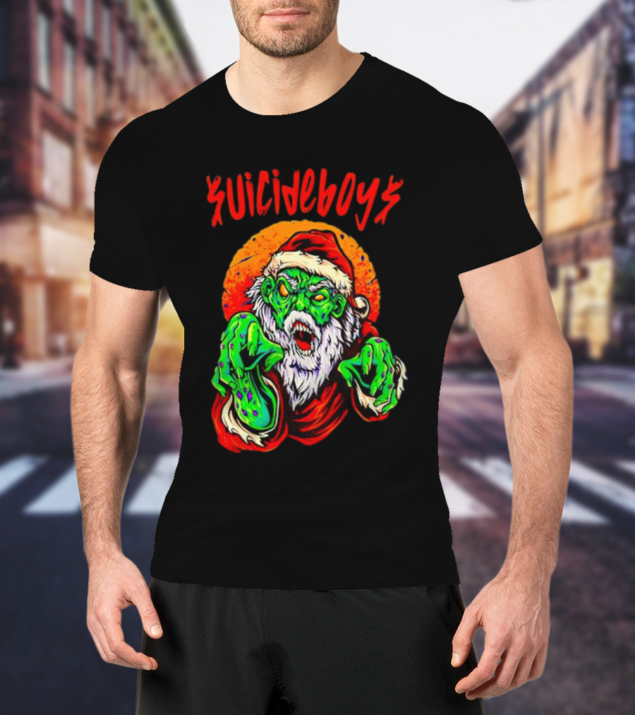 Suicideboys Zombie Santa Christmas Horror T-Shirt