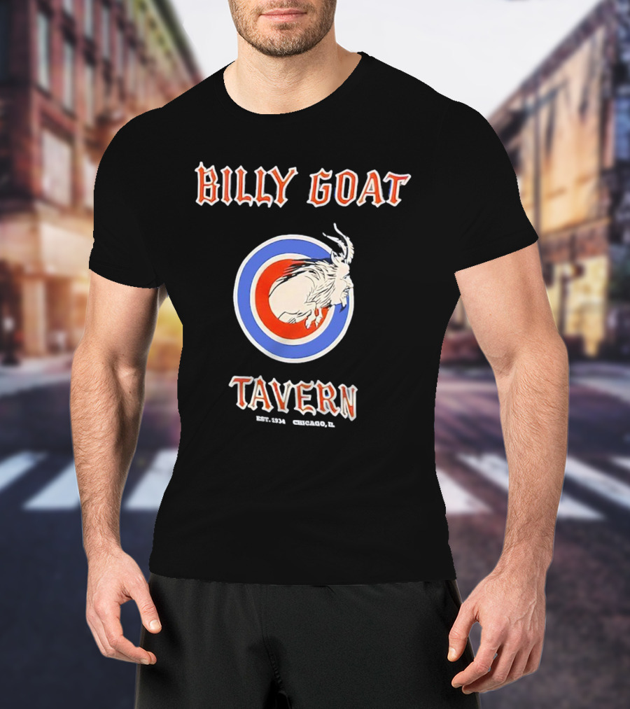Billy Goat Tavern Chicago Est. 1934 Goat Circle Emblem T-Shirt