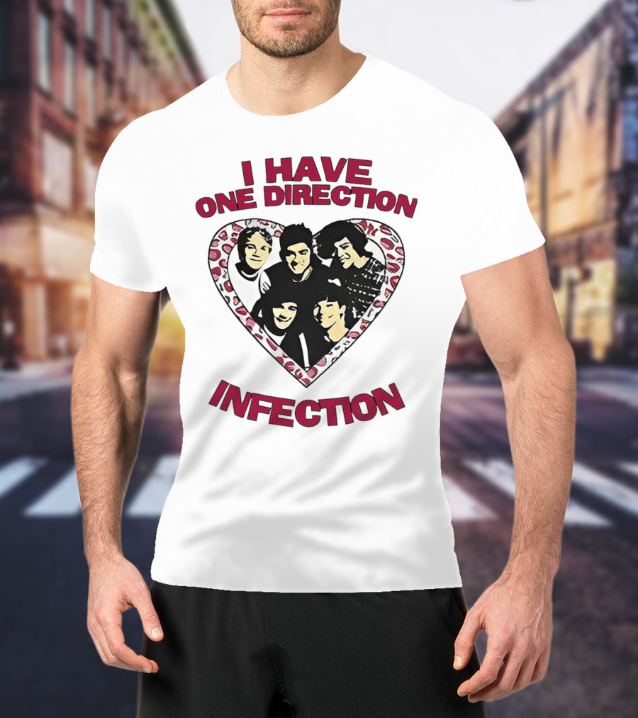 One Direction Infection Heart Fan T-Shirt