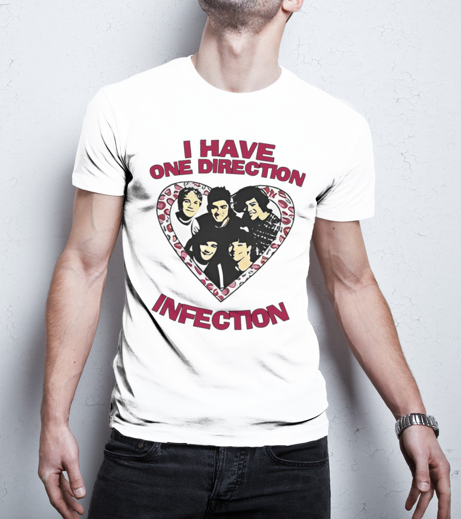 One Direction Infection Heart Fan T-Shirt