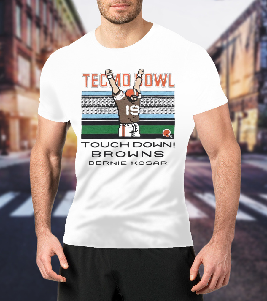 Tecmo Bowl Touchdown Browns Bernie Kosar T-Shirt