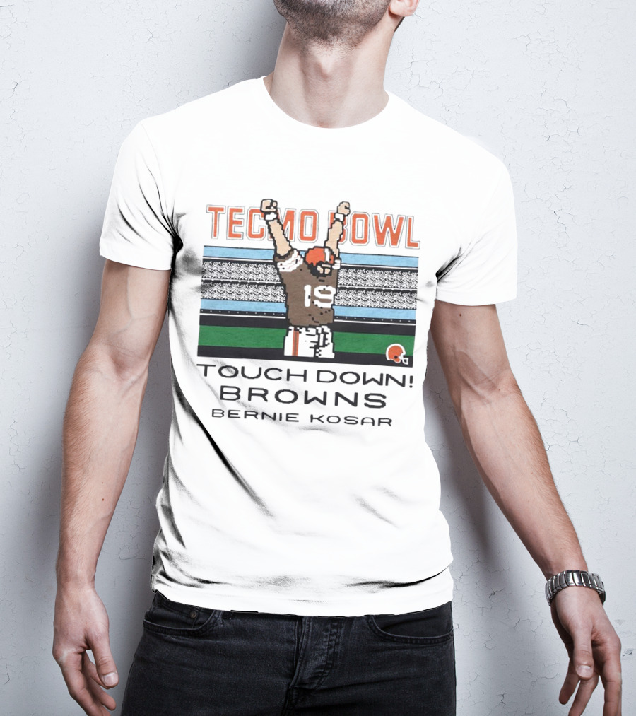 Tecmo Bowl Touchdown Browns Bernie Kosar T-Shirt