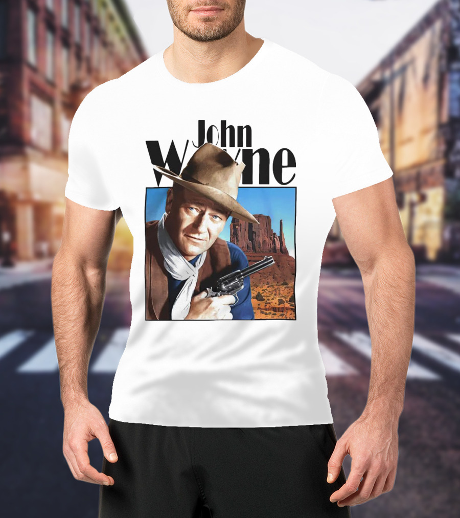 John Wayne Cowboy Western Movie Legend T-Shirt