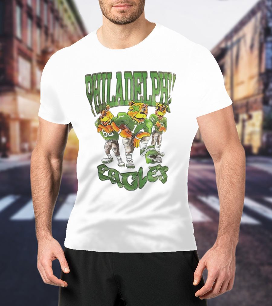 Philadelphia Eagles Bears Football T-Shirt