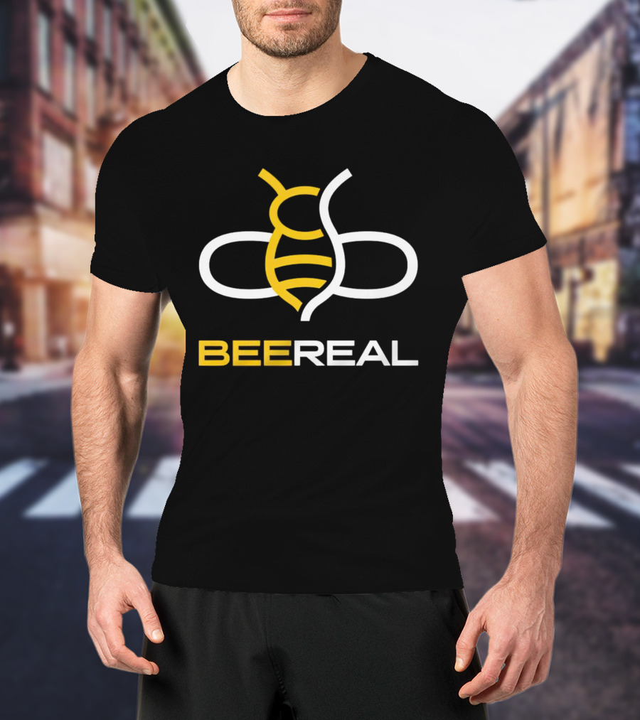 BeeReal Yellow And White Bee T-Shirt