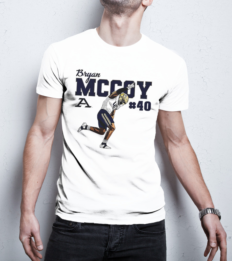 Bryan McCoy Akron Zips #40 NCAA Football T-Shirt