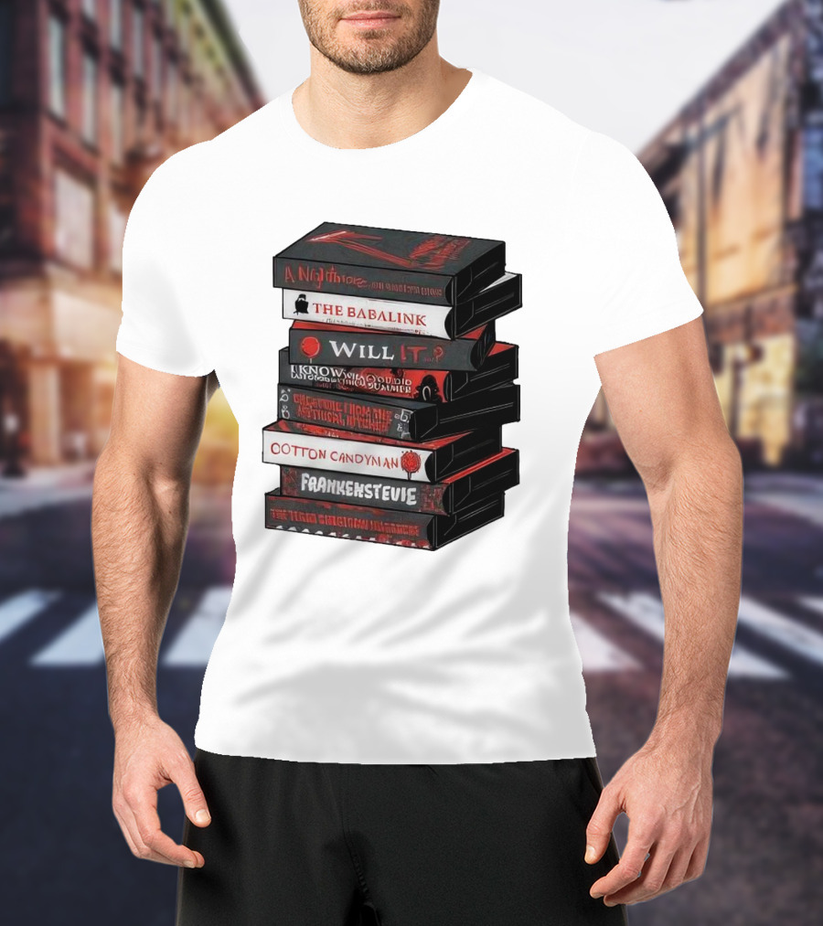A Nightmare On Elm Street The Babalink Will It Labyrinth Of The Odd Video Summer Obstacle Course Cotton Candyman Frankenstein Stevie T-Shirt