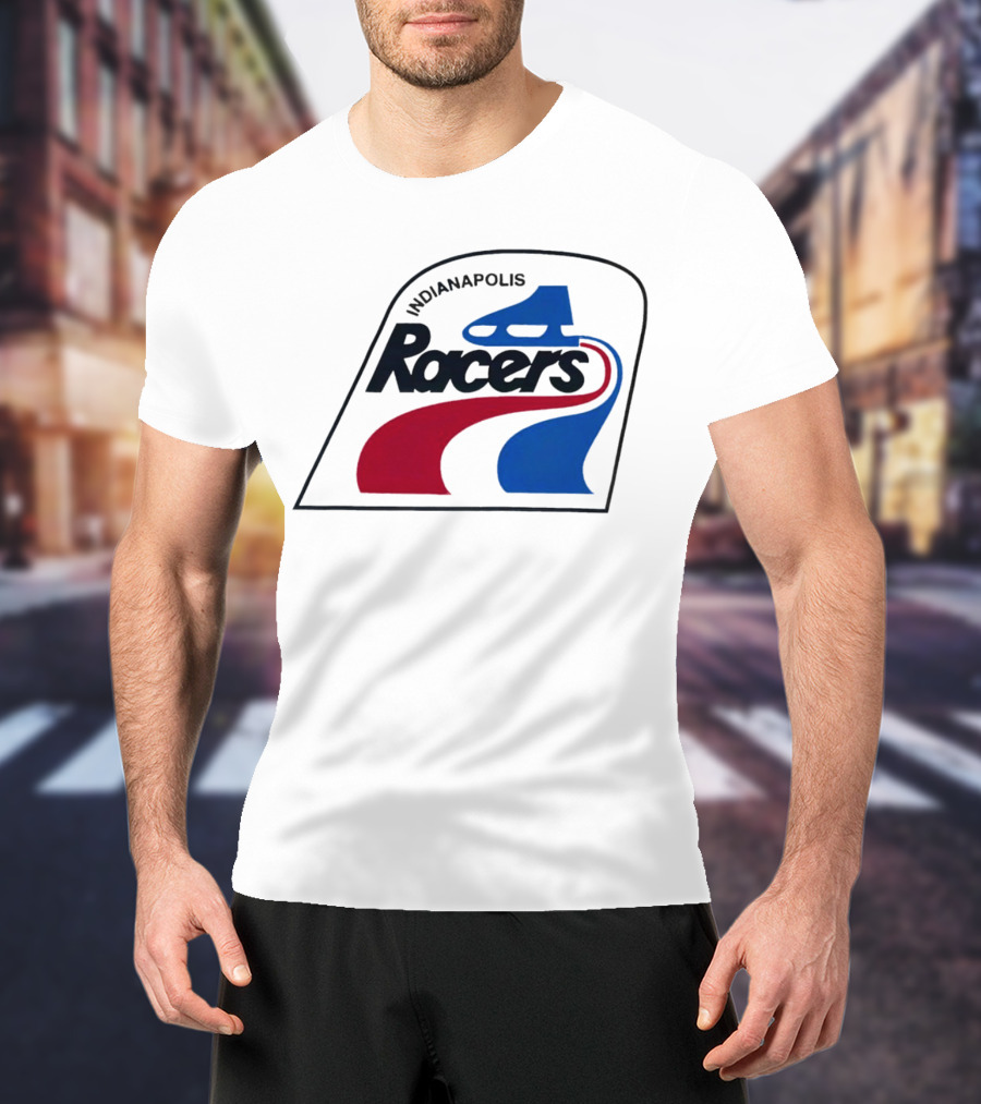 Indianapolis Racers Logo World Hockey Association T-Shirt