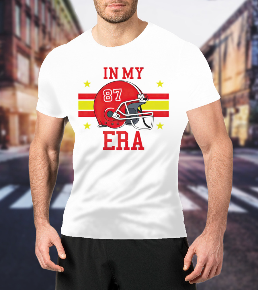 In My 87 Era Kansas City Chiefs Football Lovers Helmet Stars T-Shirt