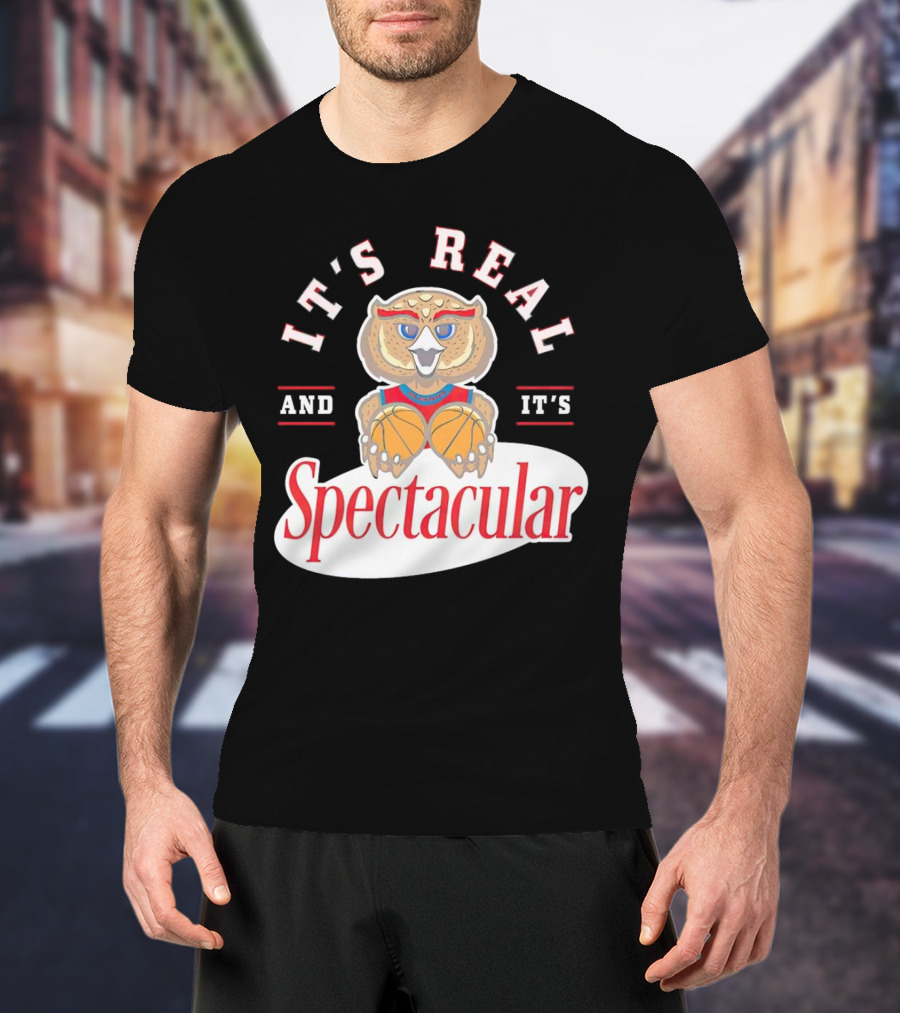 IT'S REAL AND IT'S SPECTACULAR BASKETBALL OWL WITH HOOP EYES T-Shirt