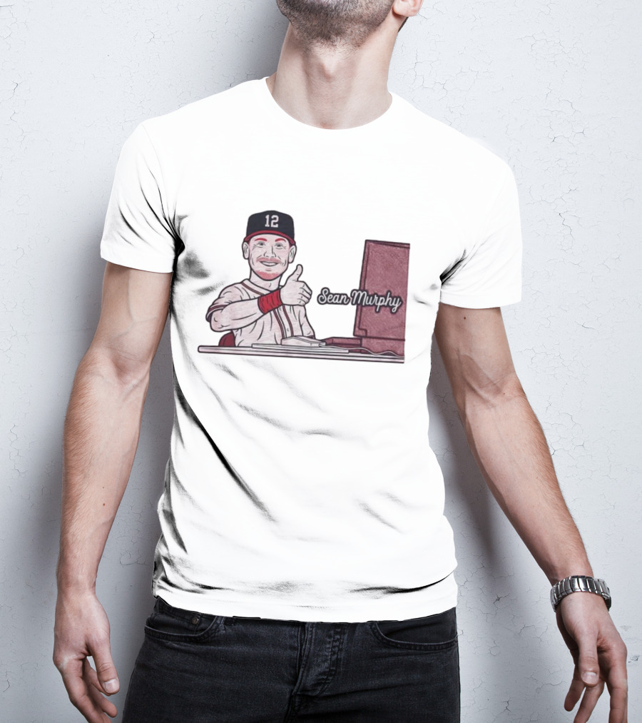 Sean Murphy Thumbs Up Baseball Player 12 Computer Desk T-Shirt