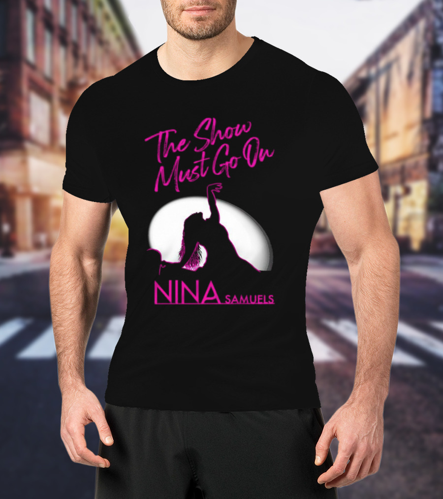 Nina Samuels The Show Must Go On Spotlight T-Shirt
