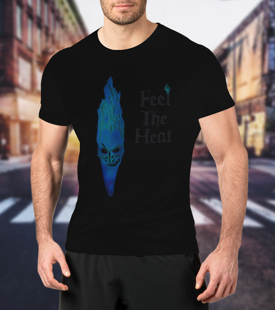 Feel The Heat Hades Blue Flame Face T-Shirt