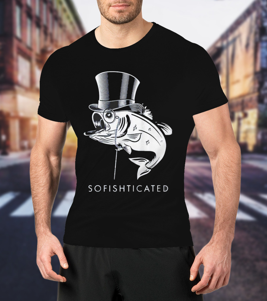 Sofishticated Fish In Top Hat And Monocle T-Shirt