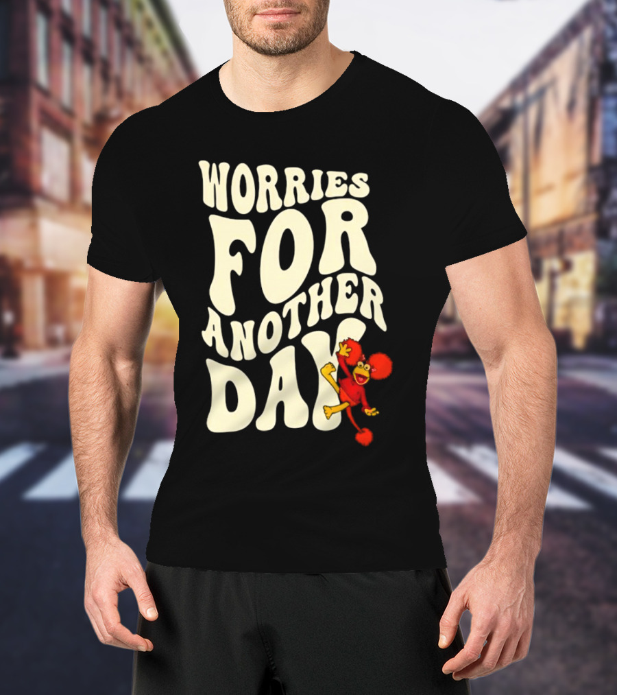 Fraggle Rock Worries For Another Day Red Muppet Character T-Shirt