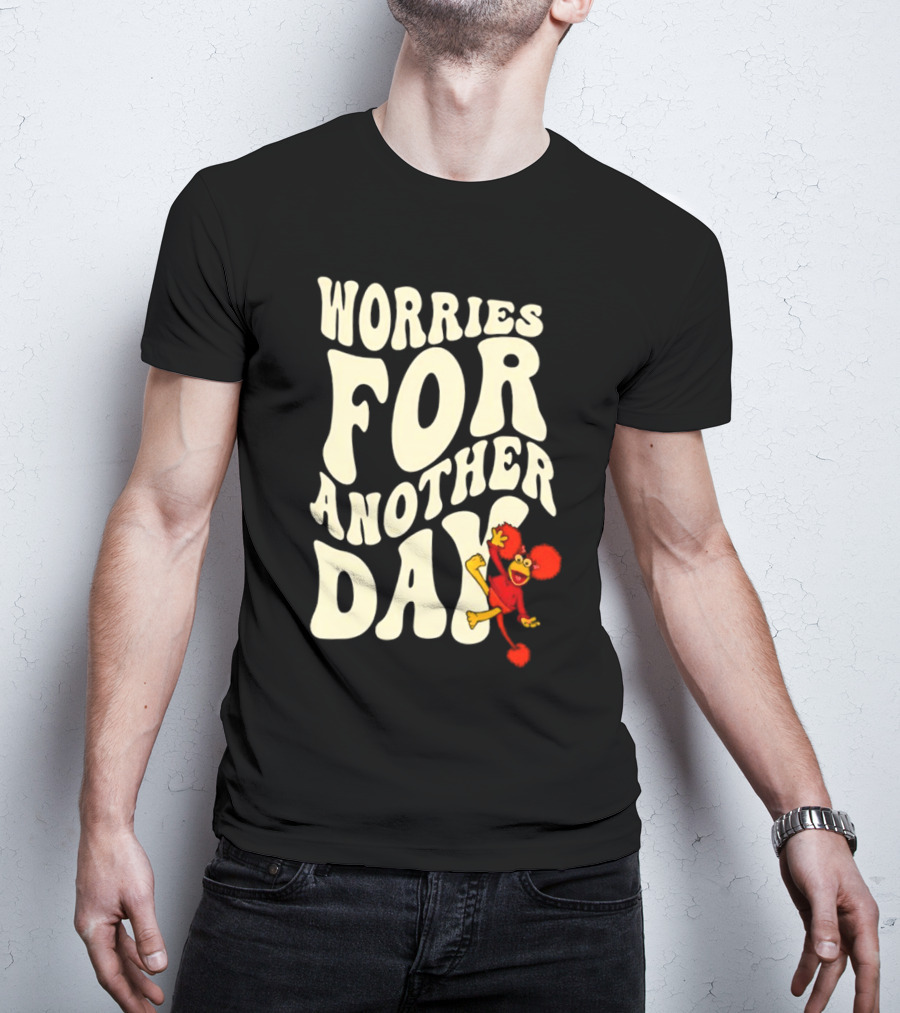 Fraggle Rock Worries For Another Day Red Muppet Character T-Shirt