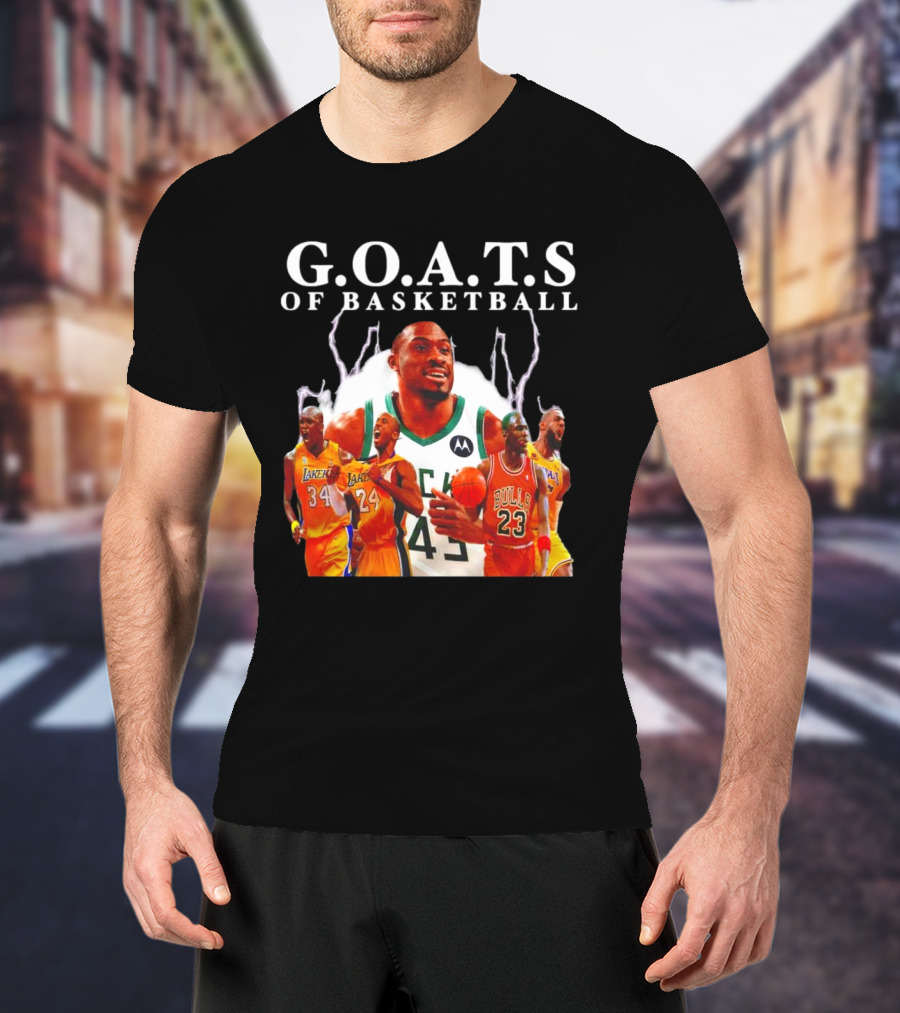 G.O.A.T.S Of Basketball NBA Players Legends T-Shirt