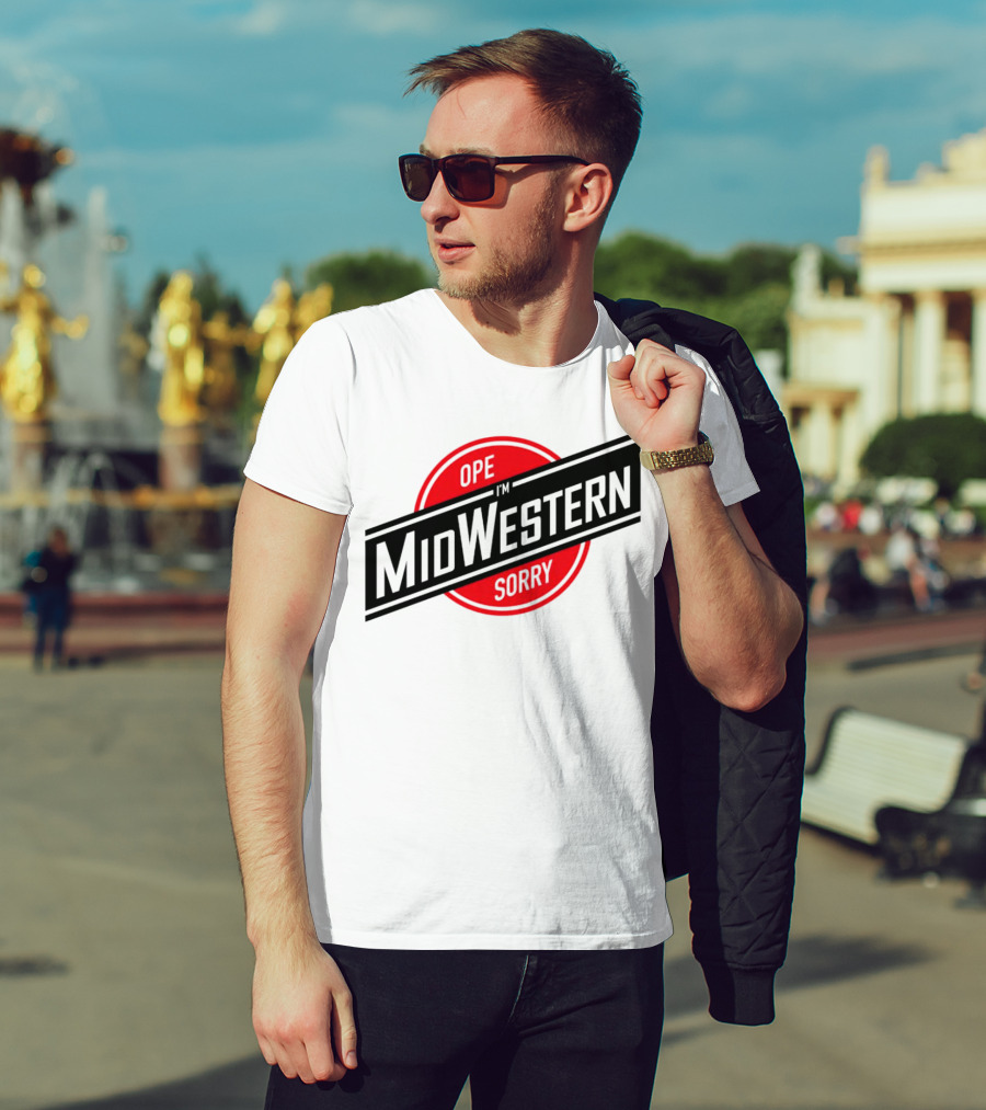 Ope I'm Sorry Midwestern Red Circle T-Shirt
