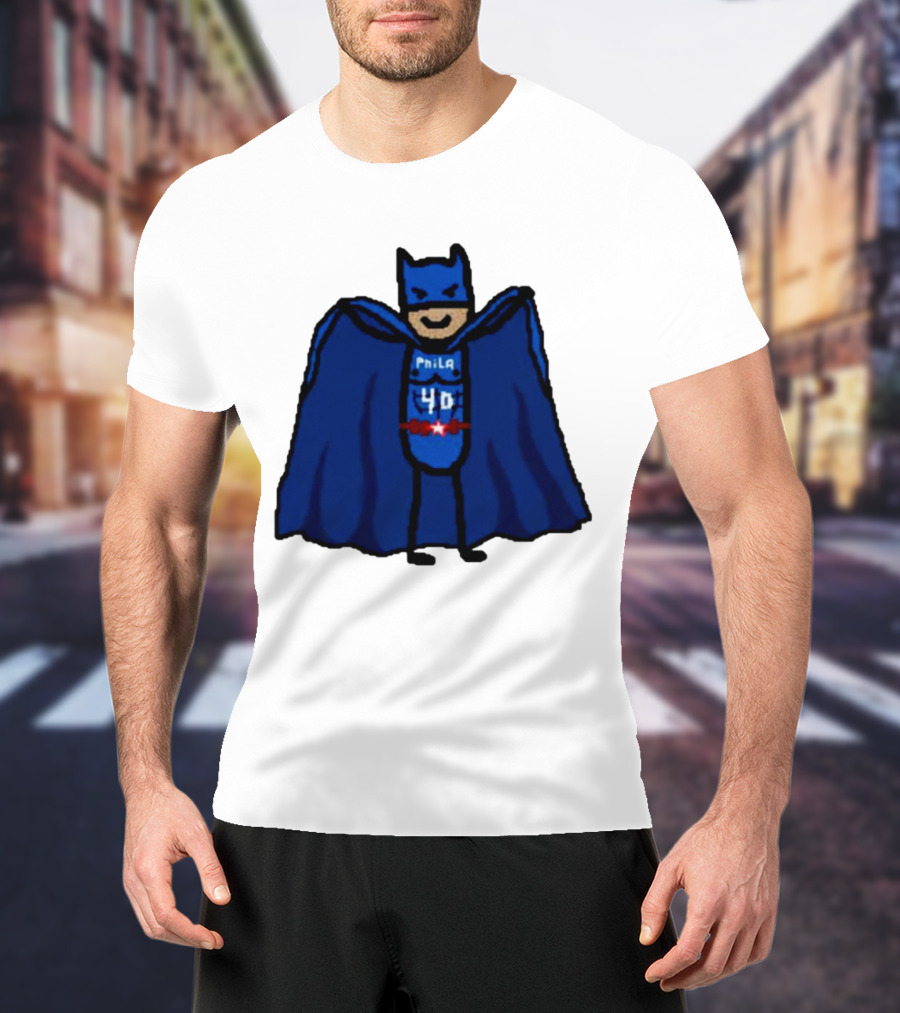 Nicolas Batum Man Batman Phila 40 T-Shirt