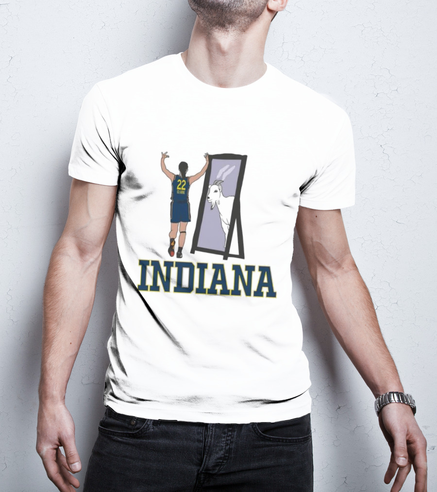 Indiana Caitlin Clark 22 Mirror Goat T-Shirt