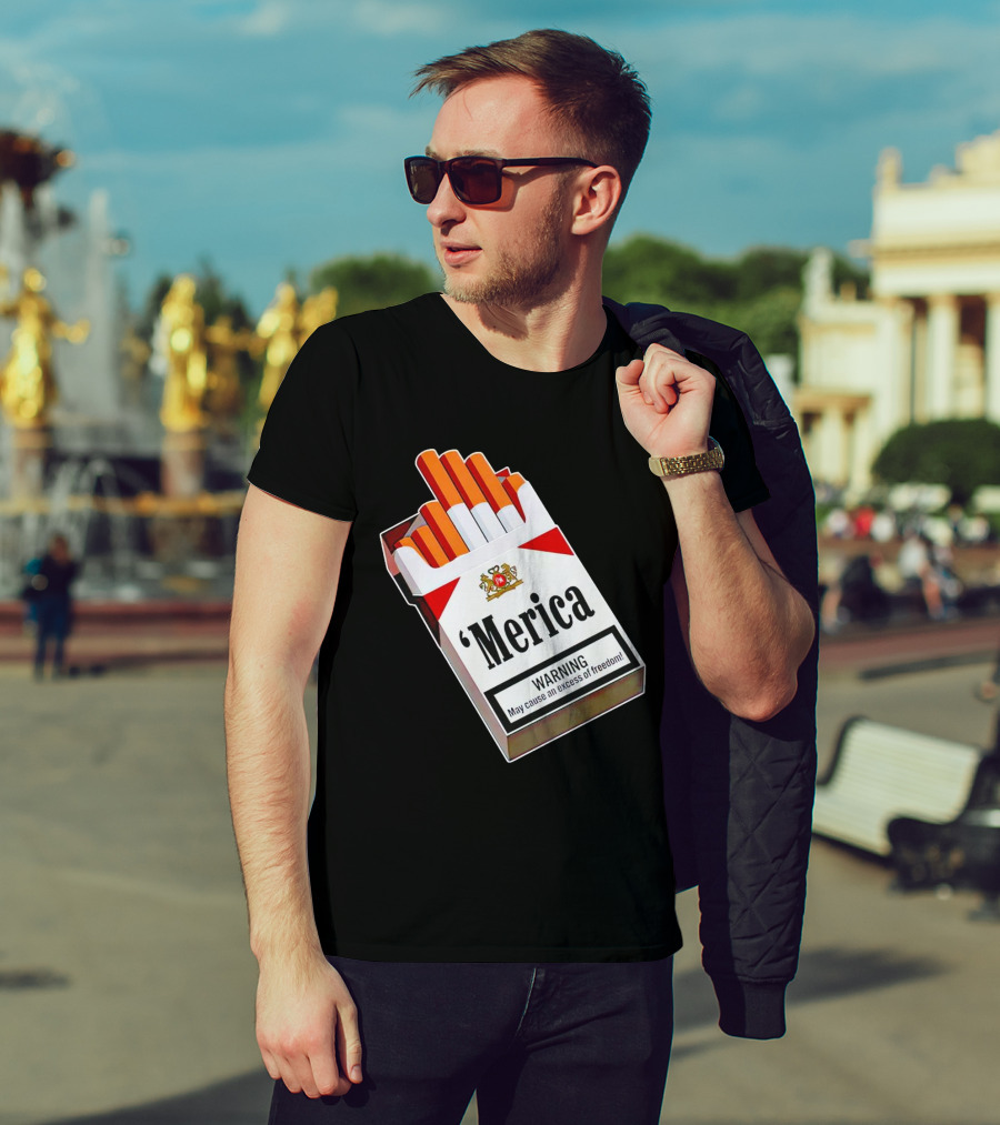 Merica Marlboro Warning Excess Of Freedom T-Shirt
