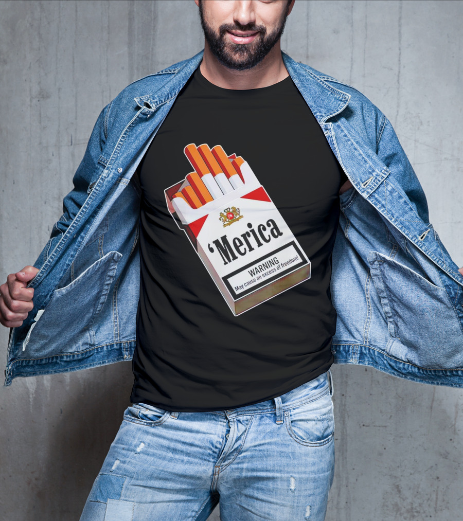 Merica Marlboro Warning Excess Of Freedom T-Shirt