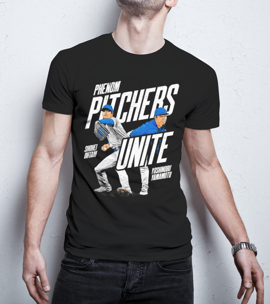 Phenom Pitchers Unite Shohei Ohtani Yoshinobu Yamamoto Baseball Duo T-Shirt