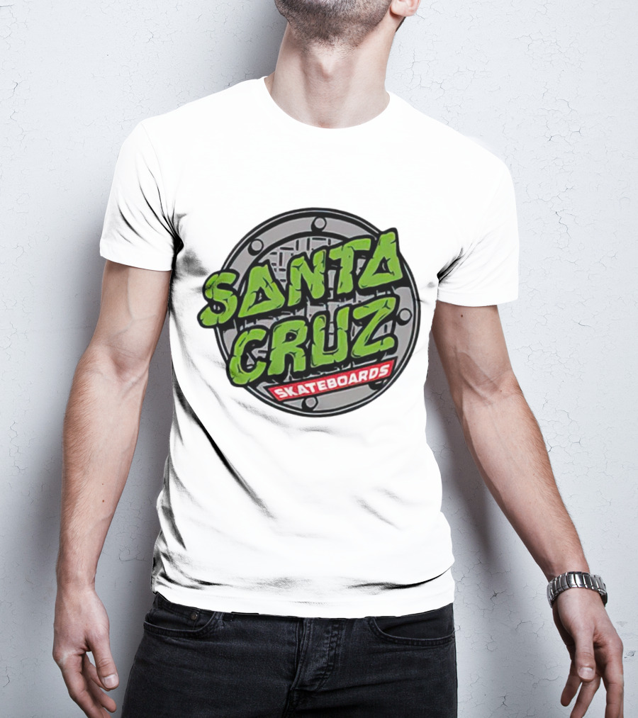 Santa Cruz Skateboards Teenage Mutant Ninja Turtles Manhole Cover T-Shirt