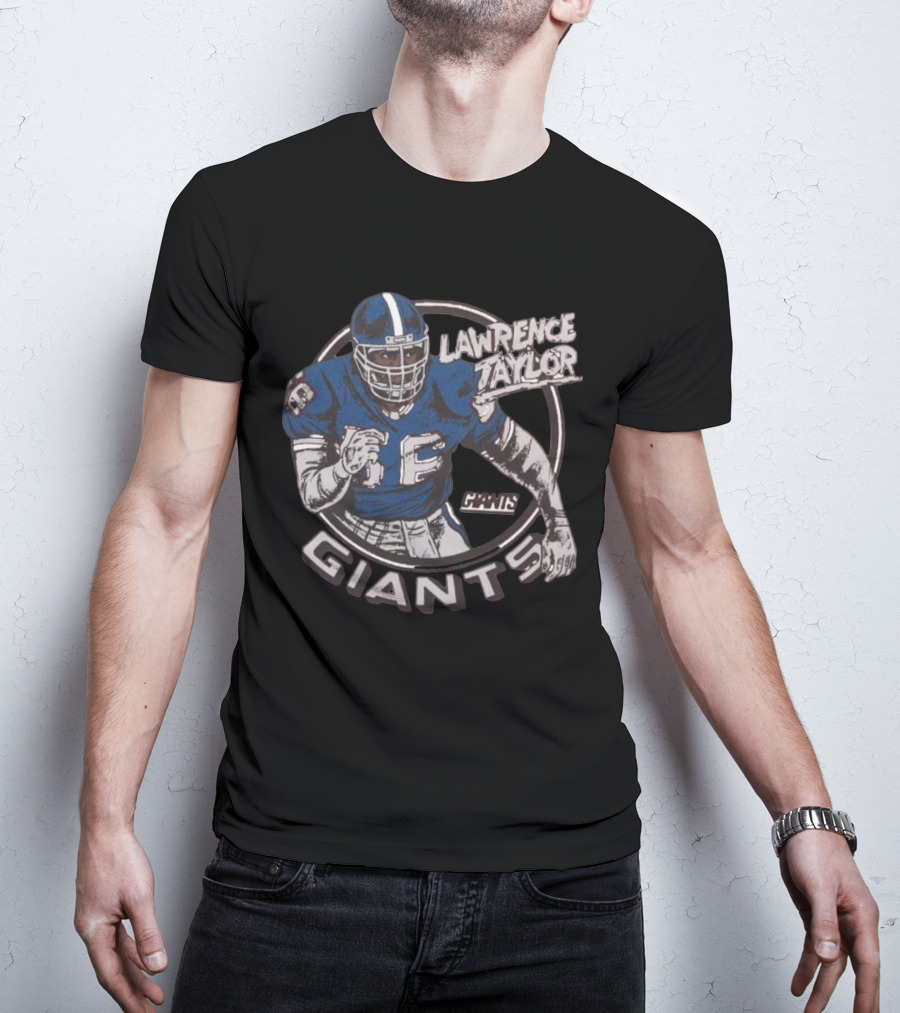 New York Giants Lawrence Taylor Giants Circle T-Shirt