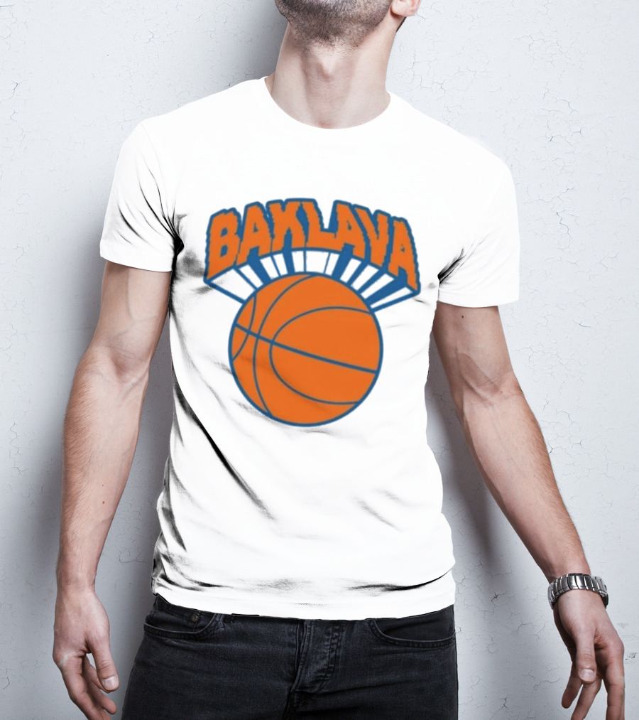 Bronson Baklava NY Knicks Basketball T-Shirt