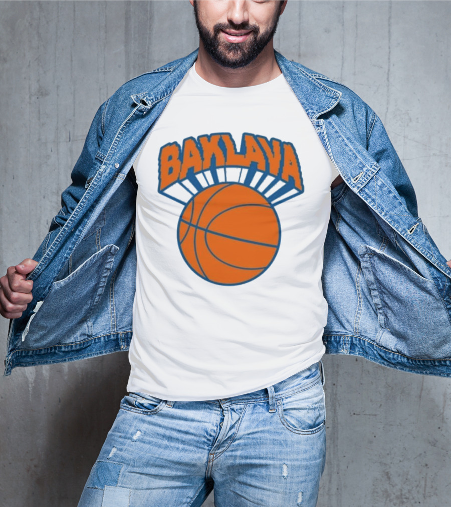 Bronson Baklava NY Knicks Basketball T-Shirt