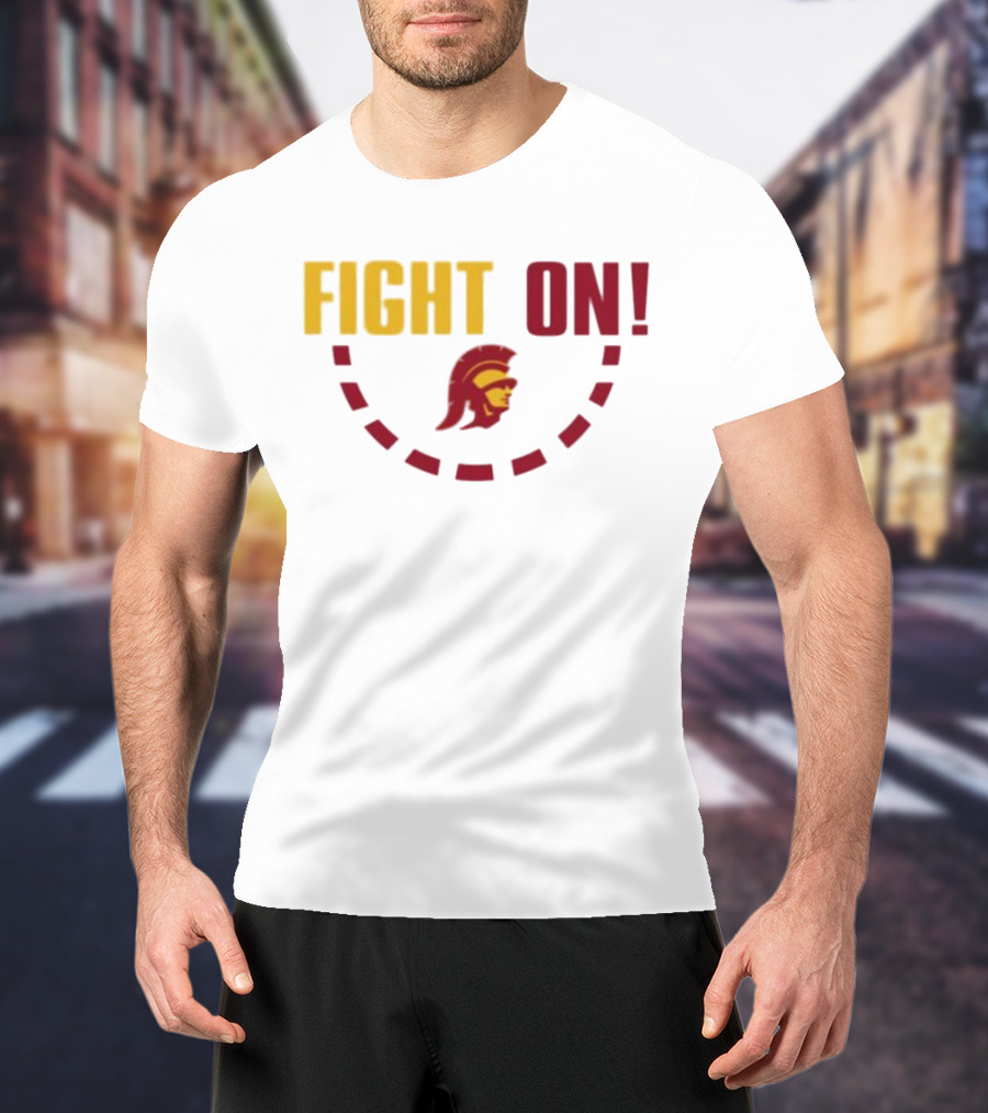 FIGHT ON USC Trojans Trojan Head T-Shirt